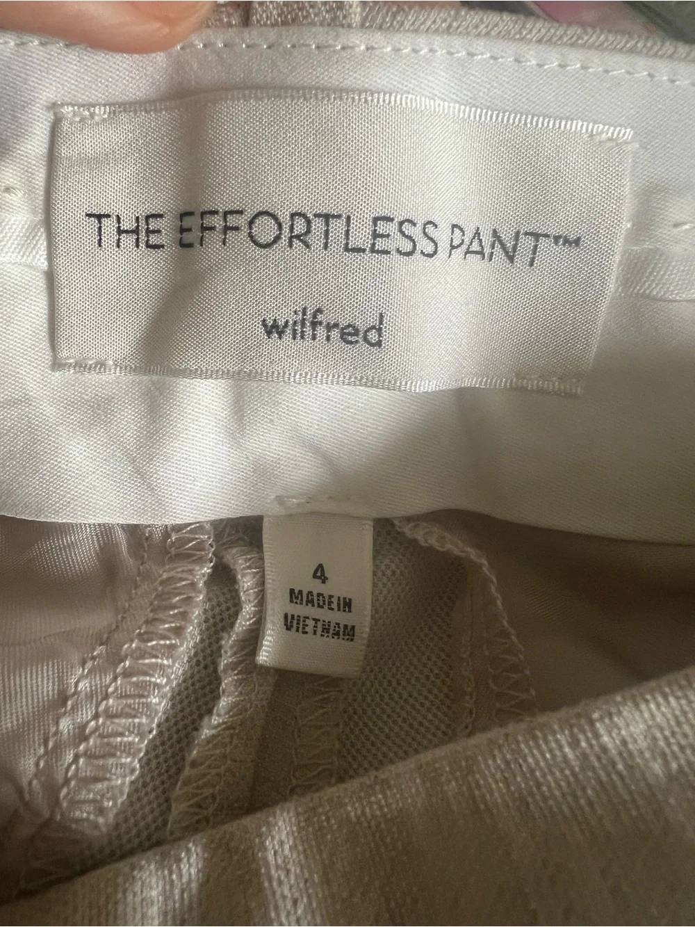 NWT Aritzia The Effortless Pant - Linen